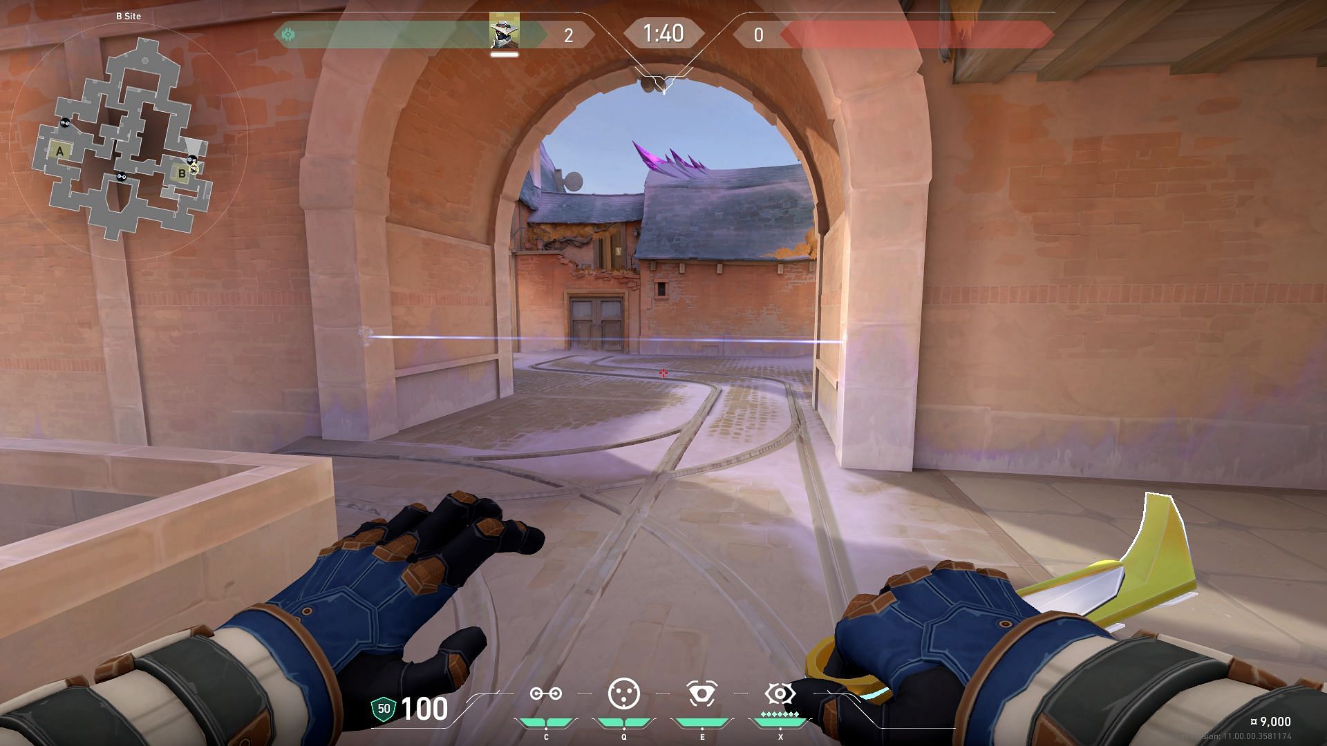 B-Site Trapwire option 1 for the best Cypher setup (Image via Riot Games)